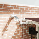 markise med LED-lys 400x300 cm automatisk betjening brun