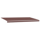 markise med LED-lys 600x300 cm automatisk betjening brun
