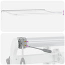 markise med LED-lys 600x300 cm automatisk betjening brun