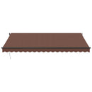 markise 450x350 cm automatisk betjening brun