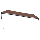 markise 450x350 cm automatisk betjening brun