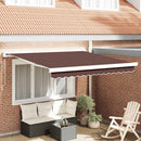 markise 300x250 cm manuel betjening brun