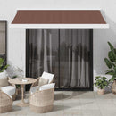 markise 350x250 cm manuel betjening brun