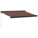 markise 350x250 cm manuel betjening brun