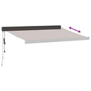 markise 350x250 cm automatisk betjening brun