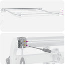 markise m. LED 300x250 cm automatisk betjening antracitgrå hvid