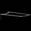 markise m. LED 400x300 cm automatisk betjening antracitgrå hvid