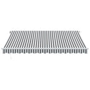 markise m. LED 400x350 cm automatisk betjening antracitgrå hvid