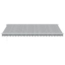 markise m. LED 500x350 cm automatisk betjening antracitgrå hvid