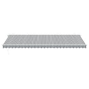 markise m. LED 600x350 cm automatisk betjening antracitgrå hvid