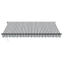 markise m. LED 400x350 cm automatisk betjening antracitgrå hvid