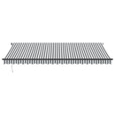 markise m. LED 500x350 cm automatisk betjening antracitgrå hvid