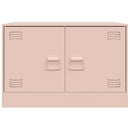 tv-borde 2 stk. 67x39x44 cm stål lyserød