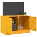 tv-bord 67x39x44 cm stål sennepsgul