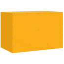 tv-bord 67x39x44 cm stål sennepsgul