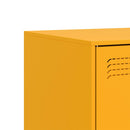 tv-bord 67x39x44 cm stål sennepsgul