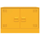 tv-borde 2 stk. 67x39x44 cm stål sennepsgul