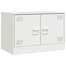 tv-bord 67x39x44 cm stål hvid
