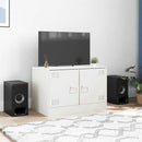 tv-bord 67x39x44 cm stål hvid
