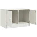 tv-bord 67x39x44 cm stål hvid