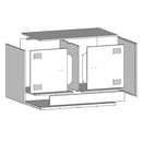 tv-borde 2 stk. 67x39x44 cm stål hvid