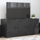 tv-bord 99x39x44 cm stål sort