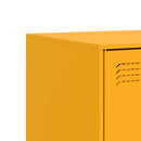 tv-bord 99x39x44 cm stål sennepsgul