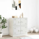 skænk 67x39x73 cm stål hvid