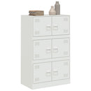 skab 67x39x107 cm stål hvid