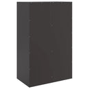 skænk 67x39x107 cm stål sort