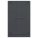 skab 67x39x107 cm stål antracitgrå