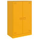 skab 67x39x107 cm stål sennepsgul