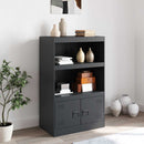 skab 67x39x107 cm stål antracitgrå