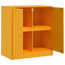 natbord 67x39x73 cm stål sennepsgul