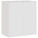 skænk 67x39x73 cm stål hvid
