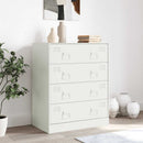 skænk 67x39x83 cm stål hvid
