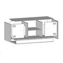 tv-bord 99x39x44 cm stål sort