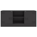 tv-bord 99x39x44 cm stål sort