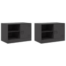 tv-borde 2 stk. 67x39x44 cm stål sort