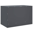 tv-bord 67x39x44 cm stål antracitgrå
