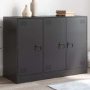 skænk 99x39x73 cm stål sort