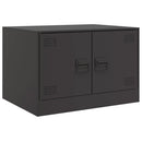 sofabord 67x50x44 cm stål sort