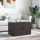 sofabord 67x50x44 cm stål sort