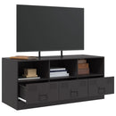 tv-bord 99x39x44 cm stål sort