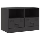 tv-bord 67x39x44 cm stål sort