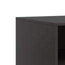 tv-bord 67x39x44 cm stål sort
