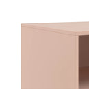 tv-bord 67x39x44 cm stål lyserød