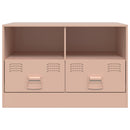 tv-borde 2 stk. 67x39x44 cm stål lyserød