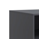 tv-bord 67x39x44 cm stål antracitgrå