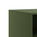 tv-bord 67x39x44 cm stål olivengrøn